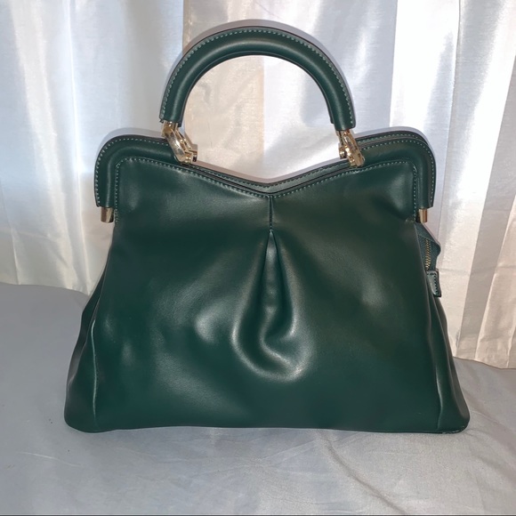 Segolene en Cuir Elegant Satchel Handbag - Picture 1 of 5
